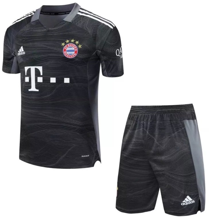 Kit infantil Goleiro III Bayern de Munique 2021 2022 Adidas oficial